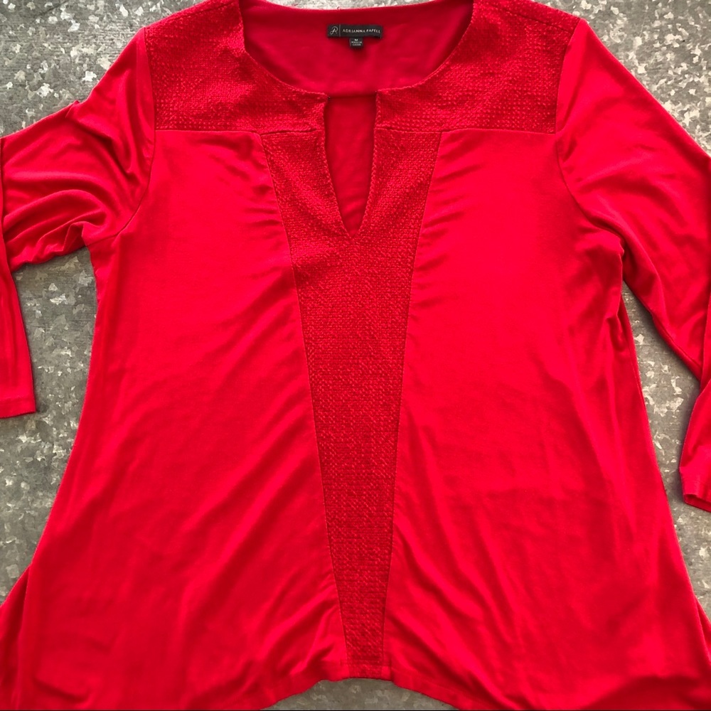 Adrianna Papell Red Hot Top SZ M!